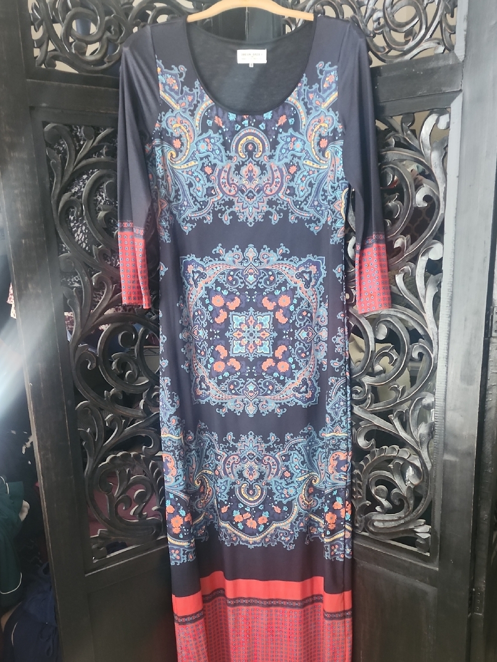 Anthropolgie "Dream Daily" Boho Chic Long Dress Small - Like New